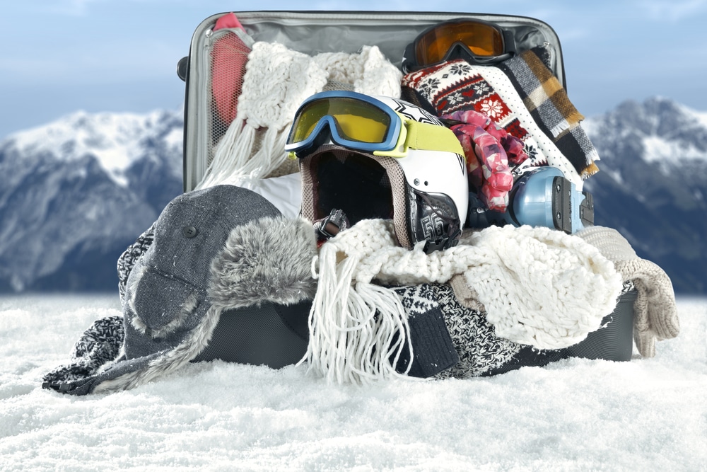 A view of a ski packing list