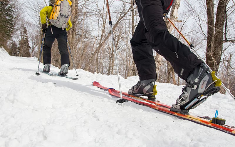 Equipment used for Telemark Skiing technique