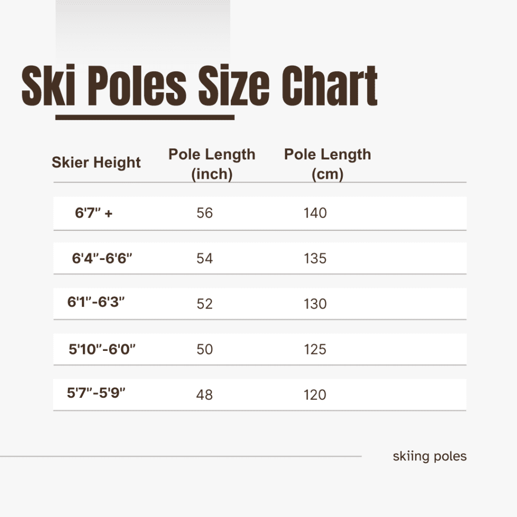 Ski Pole Size by Height