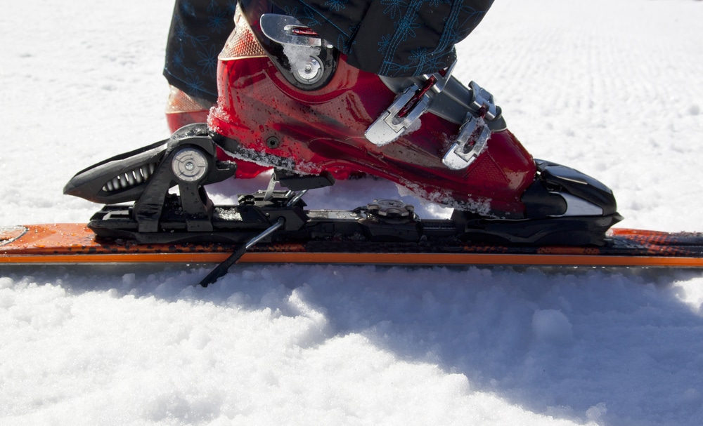 Skiing Equipment On Snow Shoes And Ski