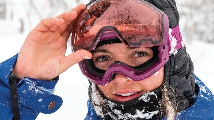 a skier wearing Ski Goggles