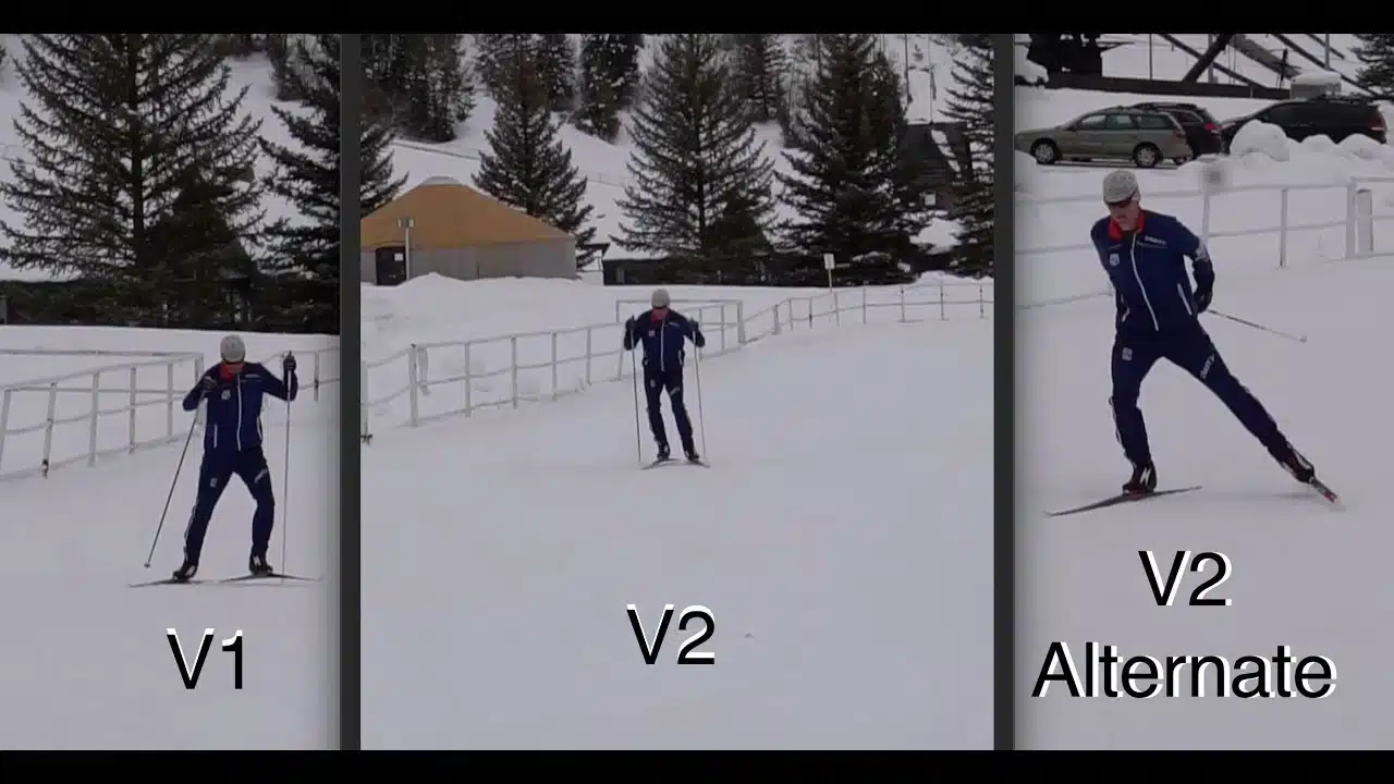 a man skating on snow