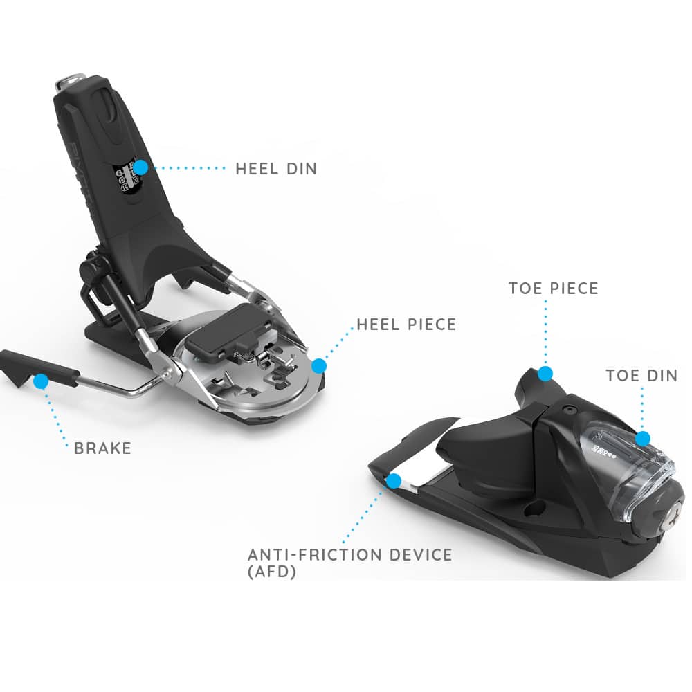 components of ski binding