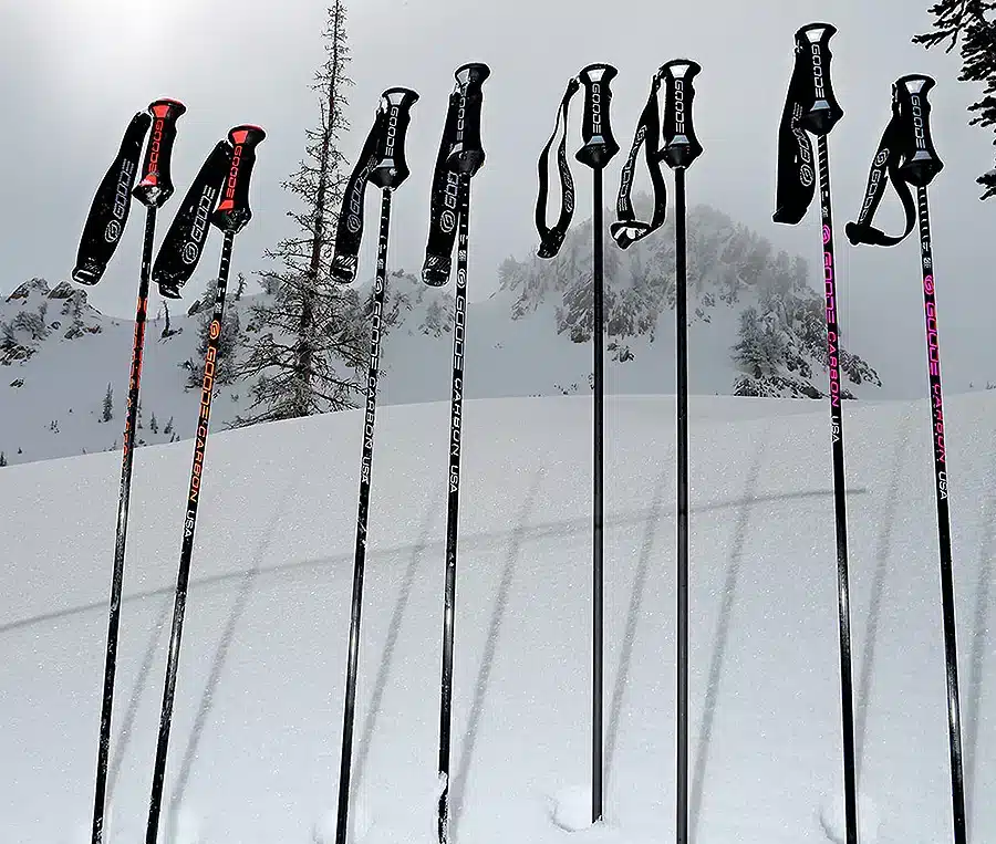 different ski poles