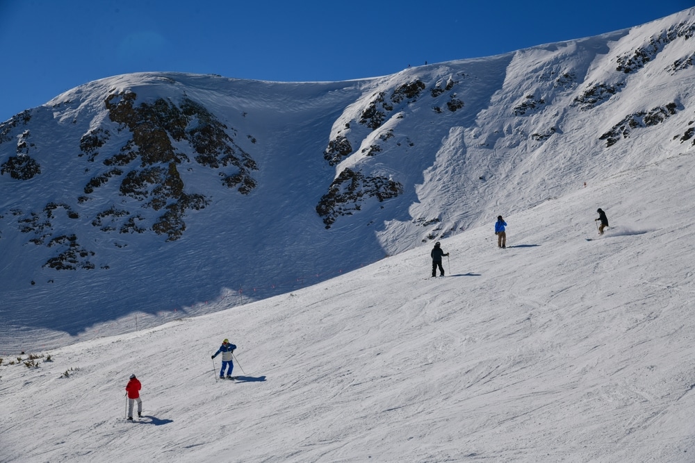 Bowl Area Under Imperial Express Highest Ski Lift In North