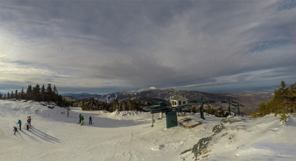 Panoramic Summit View From The Top Of Madonna Mountain Smugglers notch vermont