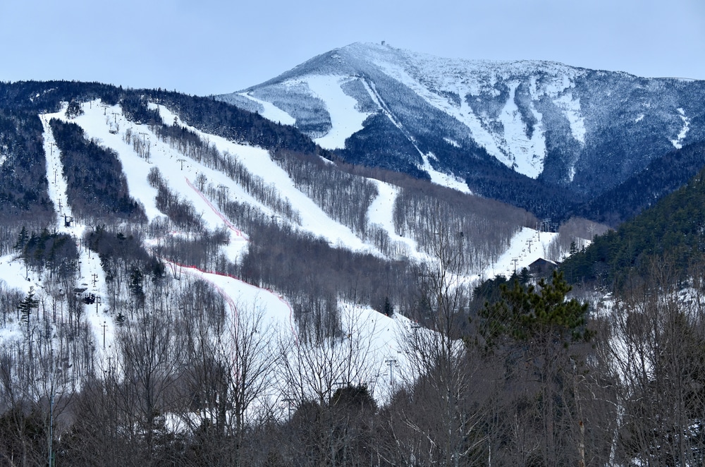 Snow Covered Whiteface Mountain Ski Area