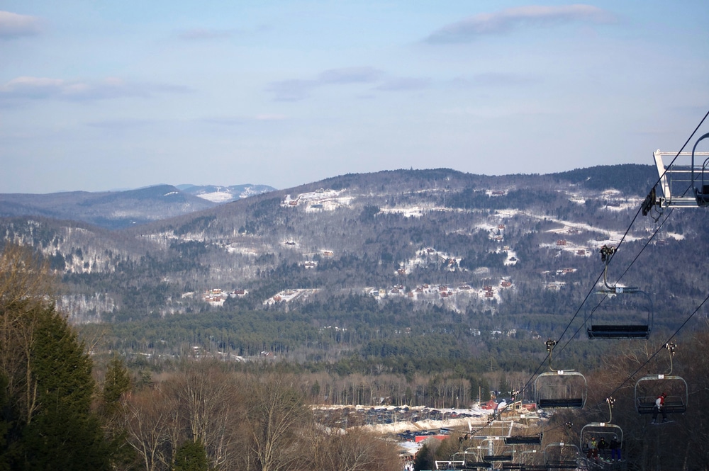 View from Sunday River Mountain in Maine