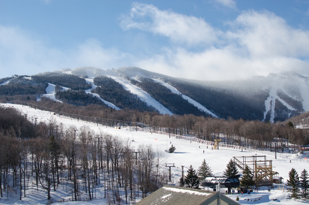 Killington Vermont Ski Mountain Winter Landscape