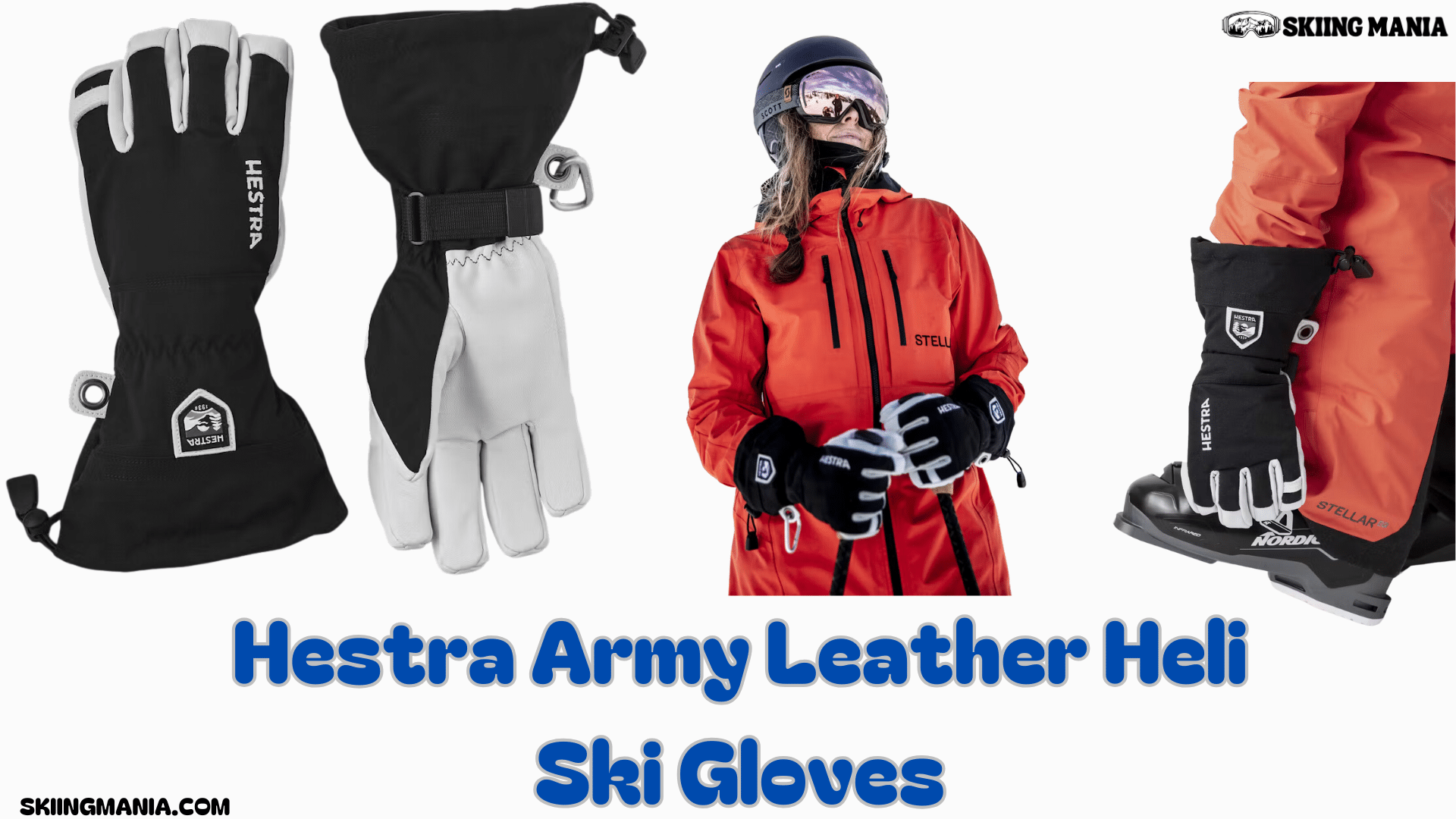  Hestra Army Leather Heli Ski Gloves