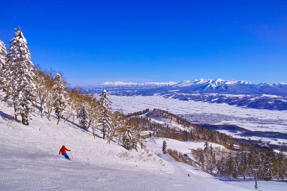 Daisetsuzan And The Tokachidake Mountain Range Seen From The Furano