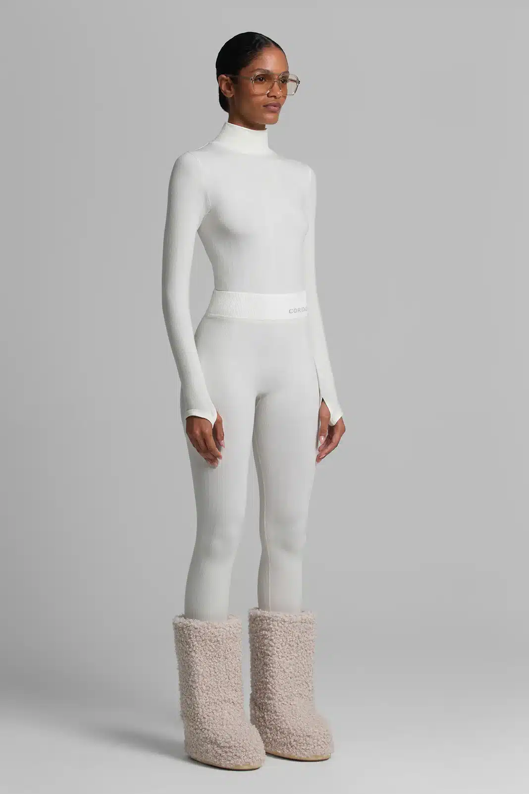 view of a asian woman wearing base layer view of a asian woman wearing base layer